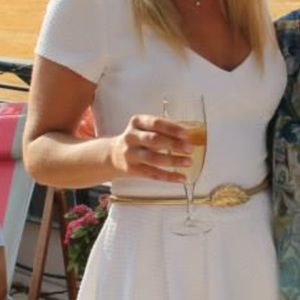 Bebe White A-Line Dress